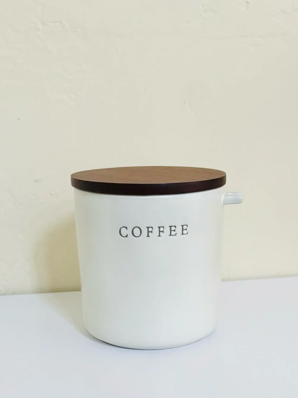 Hearth & Hand with Magnolia Stoneware Coffee Canister with Lid, Matte Finish